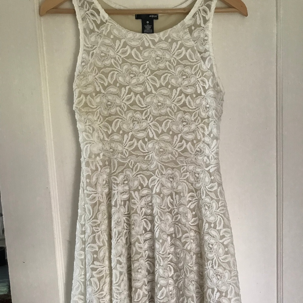 Aqua Floral Dress
